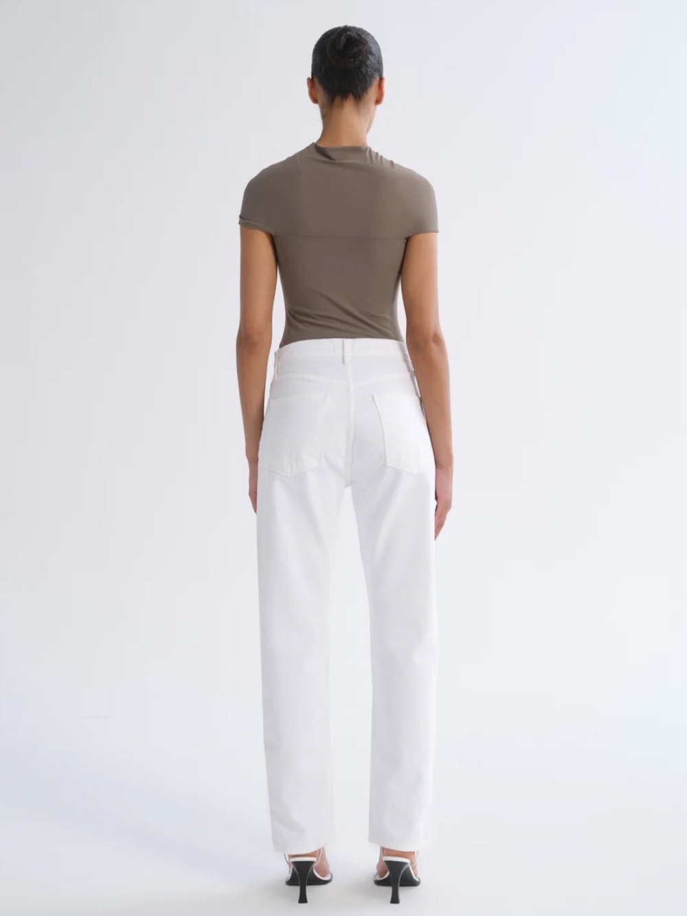 AGOLDE WMNS 90’s pinch WAIST HIGH RISE STRAIGHT DENIM OFF-WHITE SIZE 26